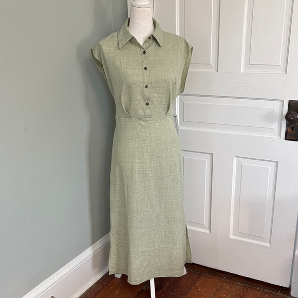 Emma & Michelle Dresses & Skirts - NWT Emma & Michele Green Women's Shirt Dress Size Medium